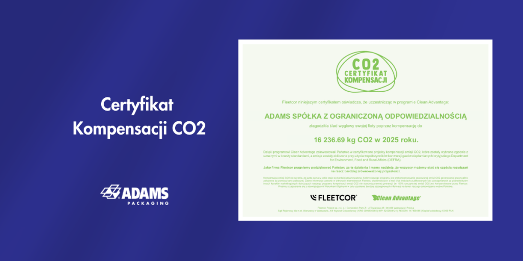 Certyfikat kompensacji CO2
